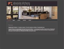 Tablet Screenshot of absolute-kitchens.com